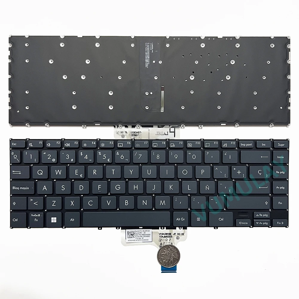 US/Russian/Ukrainian/Spanish/AZERTY Backlit Keyboard for ASUS