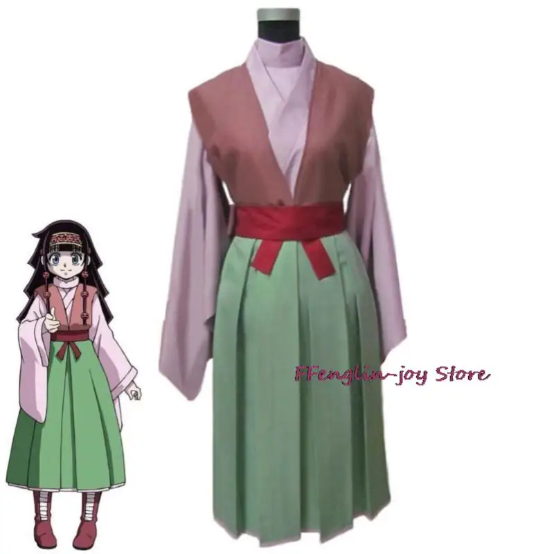 

Anime HUNTER×HUNTER Aruka Zorudikku Alluka Zoldyck Cosplay Costume Adult Woman Man Kimono Hallowen Carnival Party Uniform Suit
