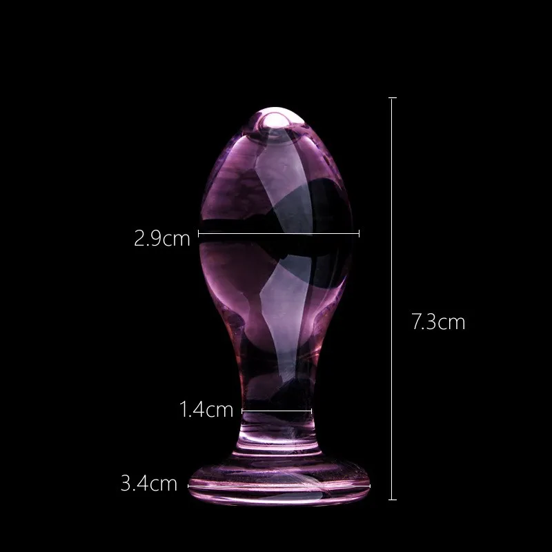 Pink Crystal Glass Anal Plug for Women Butt Plugs Penis Nightlife Anus Dildo Adult Masturbation Adult Gay Sex Toys Lover Gifts