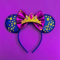 Beauty and Beast Baby Headbands Girls Belle Hair Accessories Enchanted Rose Ear Hairband Kid Crown Bow Headwear Baby Photography 6