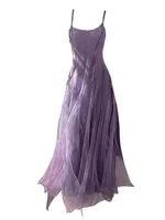 Spring 2026 plus Size Women's Long Ankle Lace Dr Slimming Effect Strapl Korean Sle High Waist A-Line Gown Casual Wear - Image 5