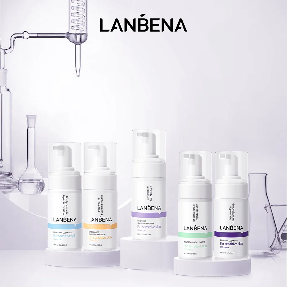 LANBENA FOAMING CLEANSER It Is Light And Gentle And The Foam Is Delicate Rich Which Can Clean The Skin Without Tightness 2