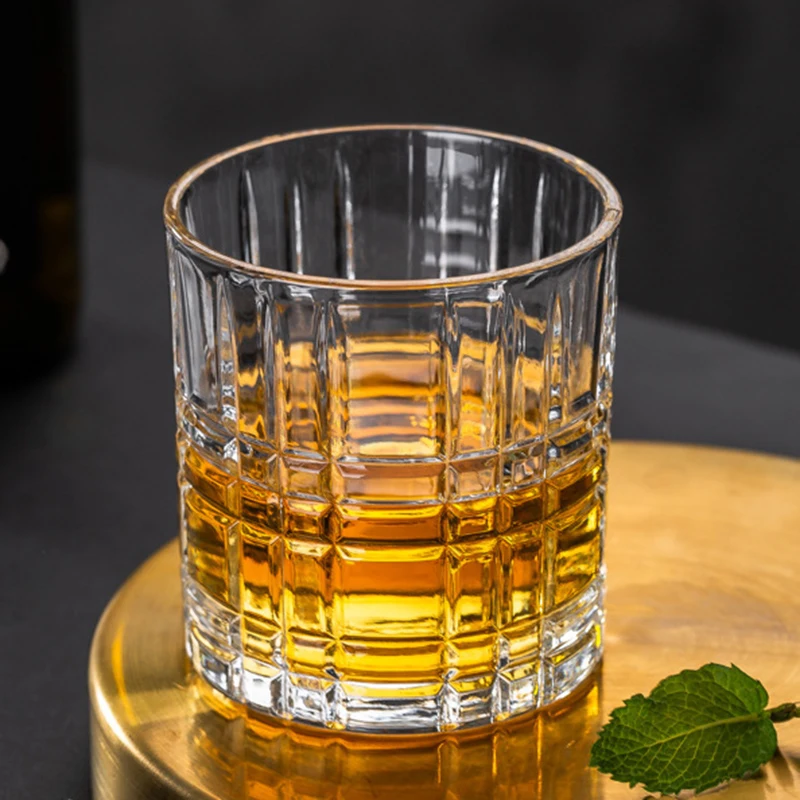 300ml/380ml Collin Cups Engraved Glass Cocktail Glasses Cup Straight Mojito Juice Cups Tumbler Bar Accessory Coffee Mug Glass