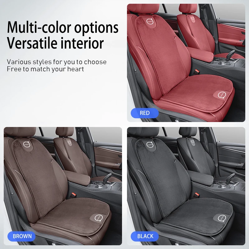 볼보 XC90 V90 V60 XC60 V40 S80 S60 S90 C40 XC40 V70 XC70 C30 C70 EX90용 자동차 실내 시트 커버 플러시 쿠션 등받이 패드