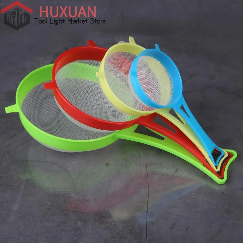 Set di 4 filtri a rete multiuso con manico: perfetti per tè, succhi, farina, latte di soia, ecc. - Gadget da cucina, facili da filtrare - Image 5