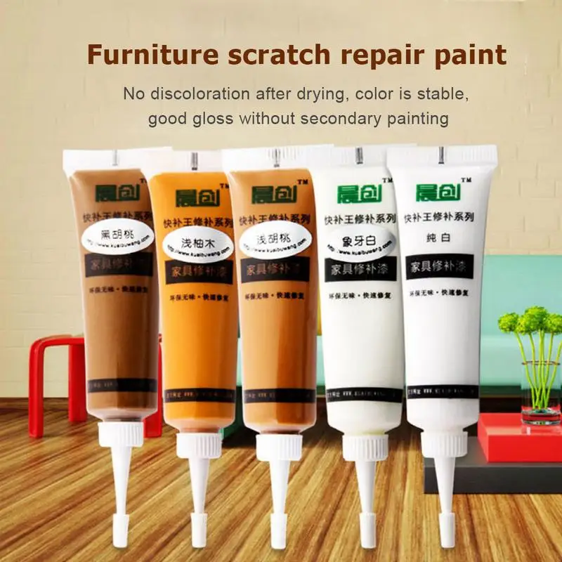 

Solid Wooden Furniture Repair Paint DIY Cabinet Floor Wardrobe Scratches Holes Refinishing Paste Scratch Remover Repair Paint