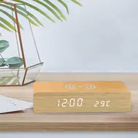 Ireless Charging Alarm Clock With 3-level Brightness Led Display  Digital Alarm Clock For Bedroom, Apartment & Desk | Easy Snooz 3