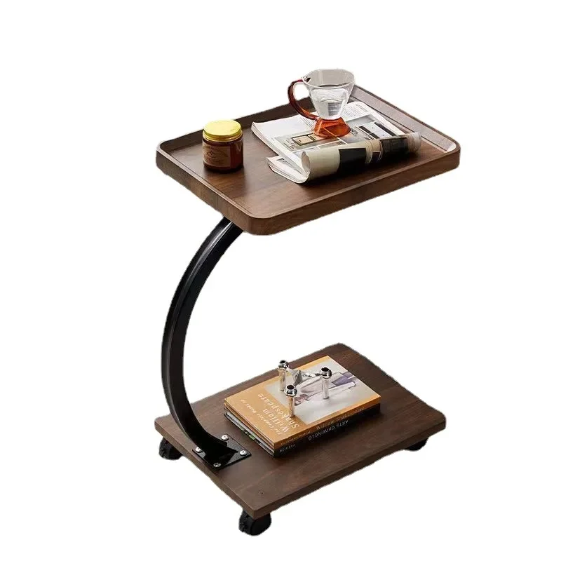 U-Shaped Sofa Edge Table Movable Balcony Coffee Table Edge Cabinet Corner Desk Simple Living Room Bedroom Desk
