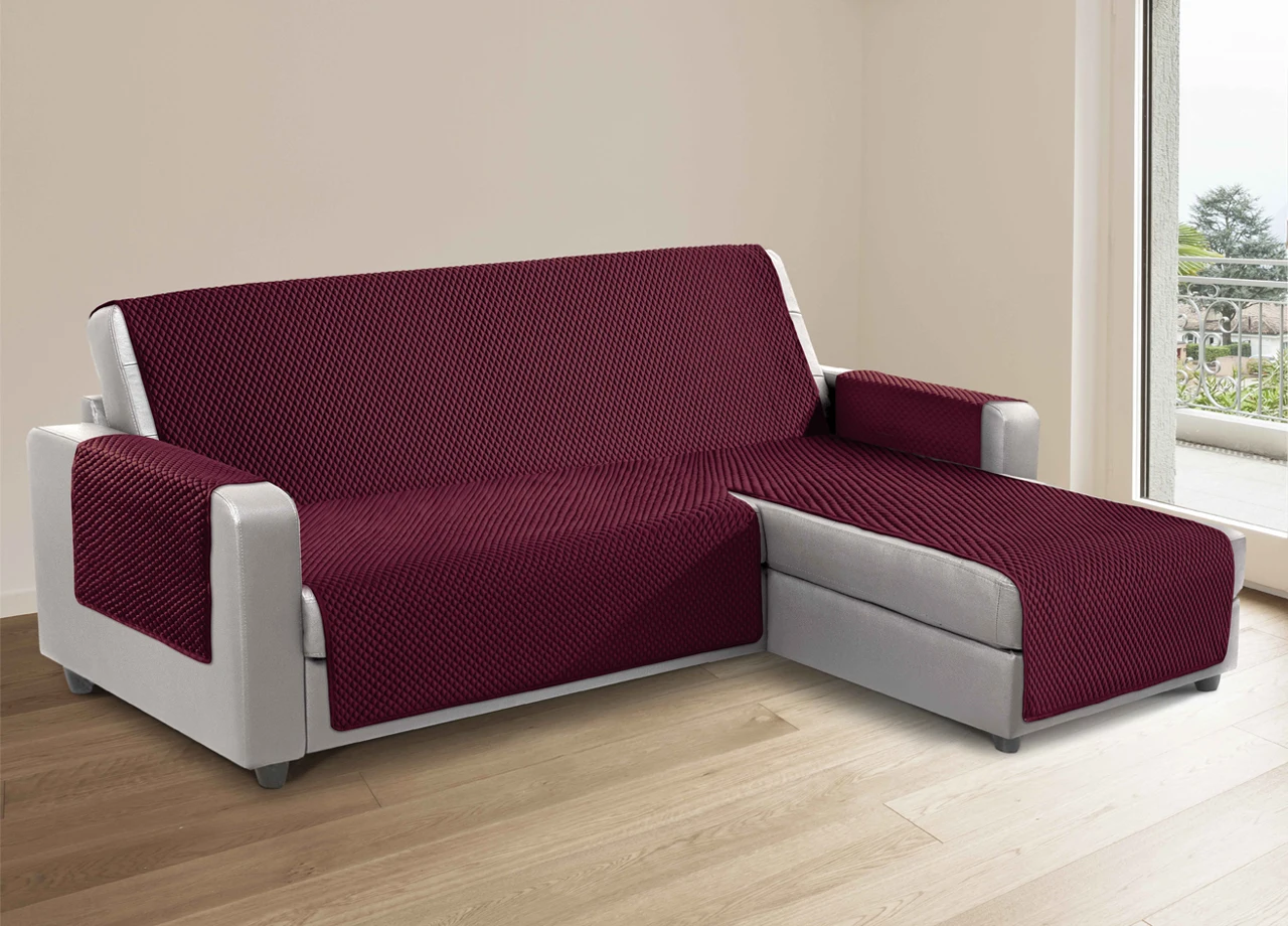 Sofa Covers For Sofas With Peninsula Left Side Model Sphere Bordeaux