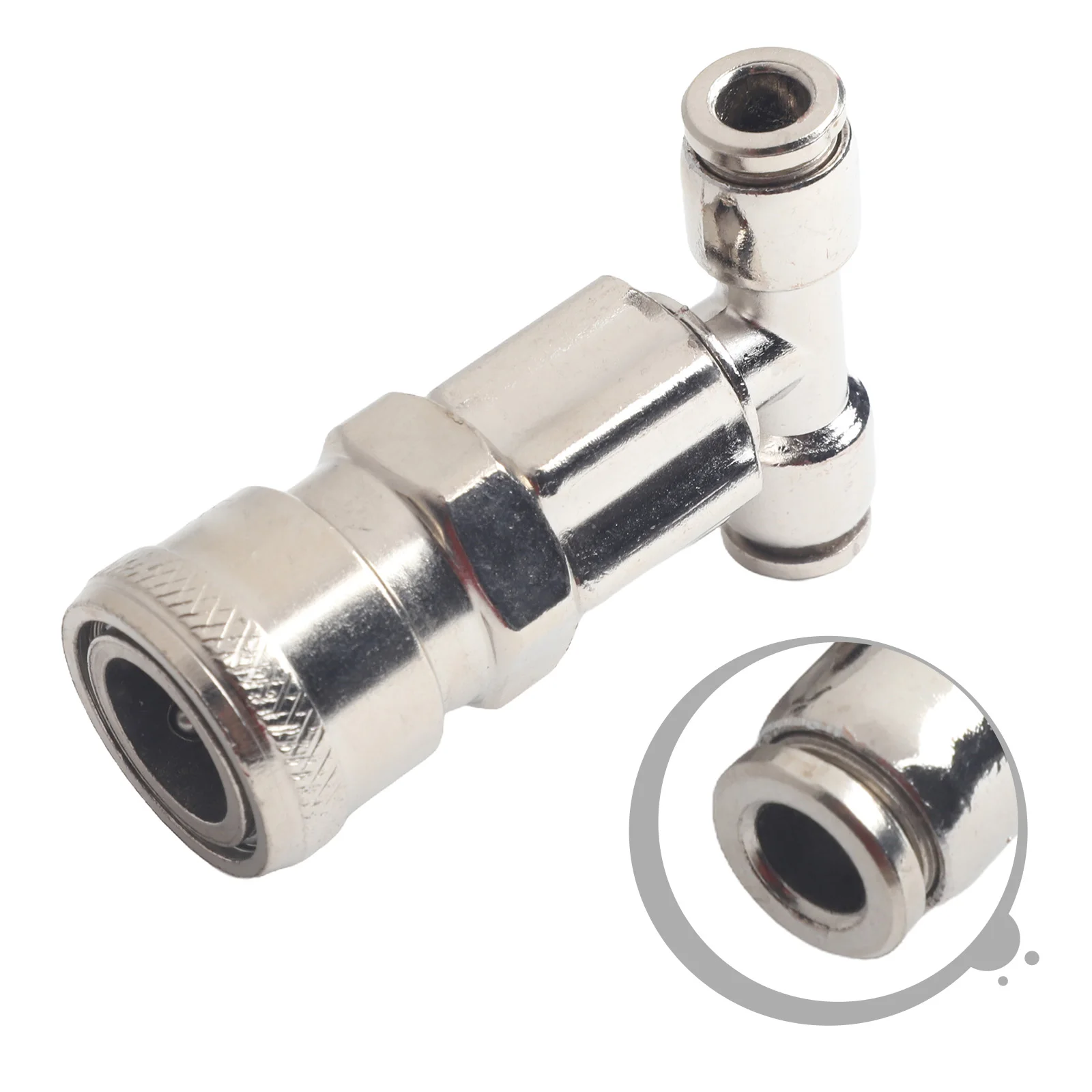 1PC Three-way Straight Through Joint Pneumatic Tank Connector Pneumatic Fitting For Trucks And Trailers Pneumatic Fitting Tools