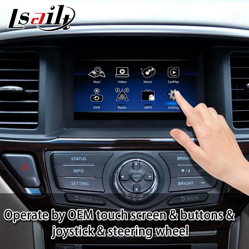 Wireless Apple Carplay Android Auto Interface For Nissan Pathfinder