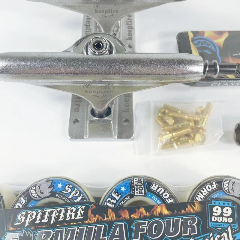 스케이트보드 부품 휠 베어링 T-툴 트럭 세트, 프로 모어 사이즈 139mm, 5.25 인치, 51mm, 52 53/54
