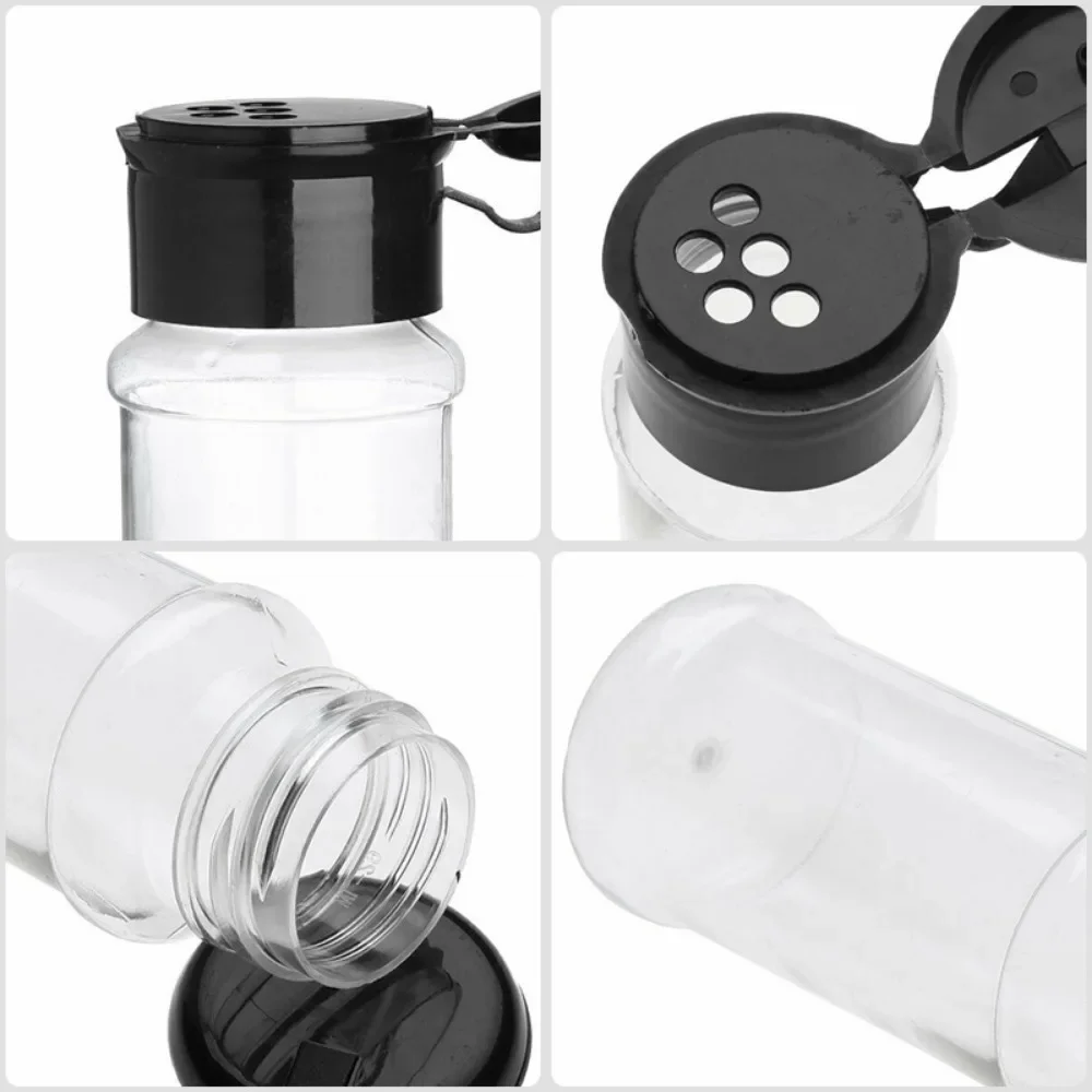 1/10/20pcs Spice Bottle Pepper Black Seasoning Jar 100ml Bottle Barbecue Condiment Kitchen Gadgets Ingredients Bottling