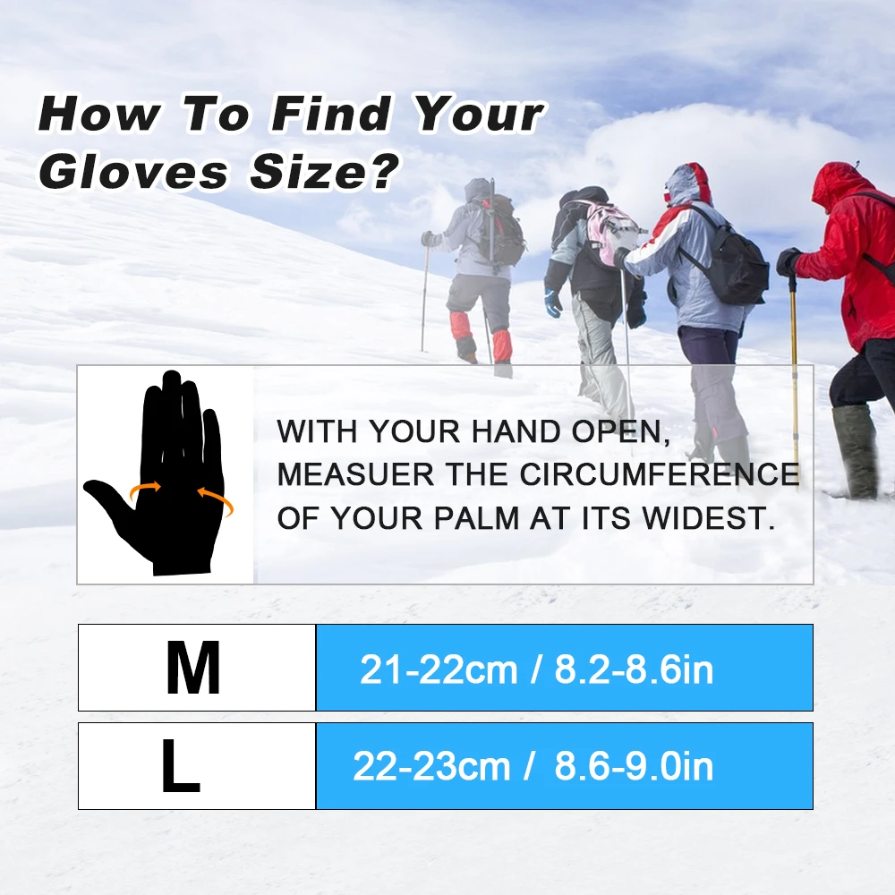 Guantes Térmicos de forro polar para hombre y mujer, manoplas de dedo  completo para pantalla táctil, esquí al aire libre, Snowboard, senderismo,  guante táctico antideslizante para ciclismo - AliExpress