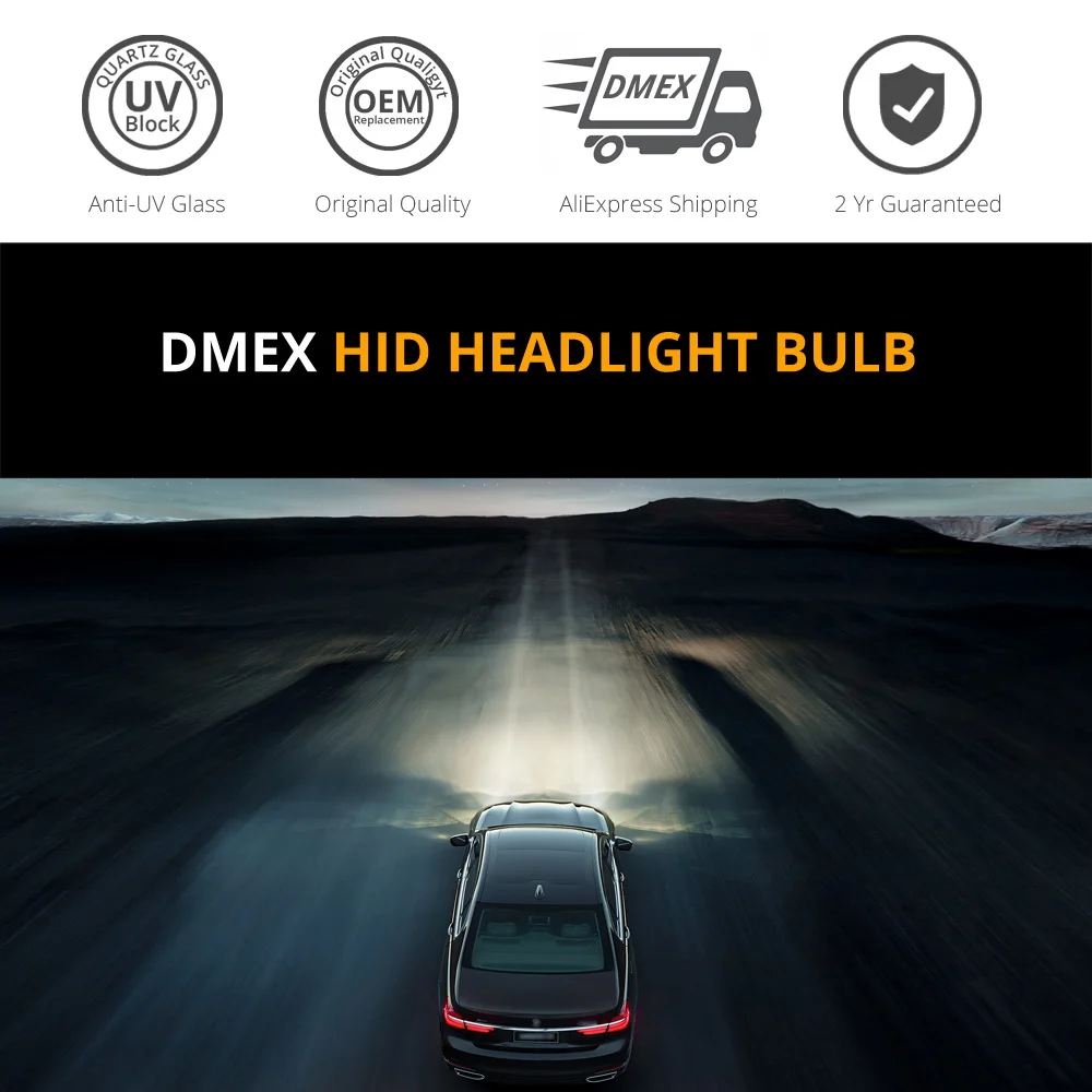 DMEX Upgraded OEM 12V 85V D2S Xenon HID Headlight Bulbs 4300K 5500K 6000K 8000K 66240 85122 Headlamp P32d-2 Replacement led headlights for cars
