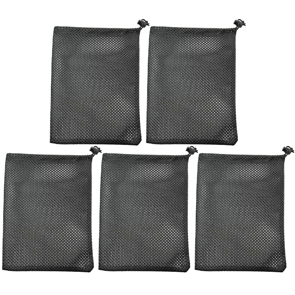 

5Pcs Net Bag Wear-resistant Mesh Bag Polyester Golf Balls Bag Large Capacity Golf Balls Bag