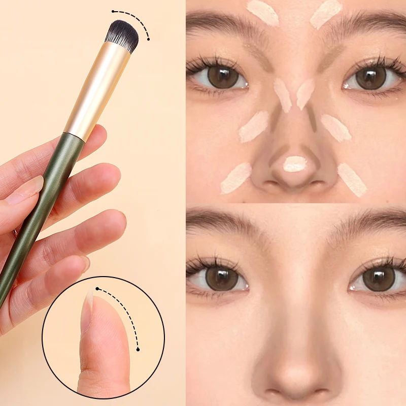 Makeup Brush Professional Finger Belly Nose Contouring Concealer Brush Precision Smudge Cover Acne Dark Circles Foundation Concealer Cosmetic