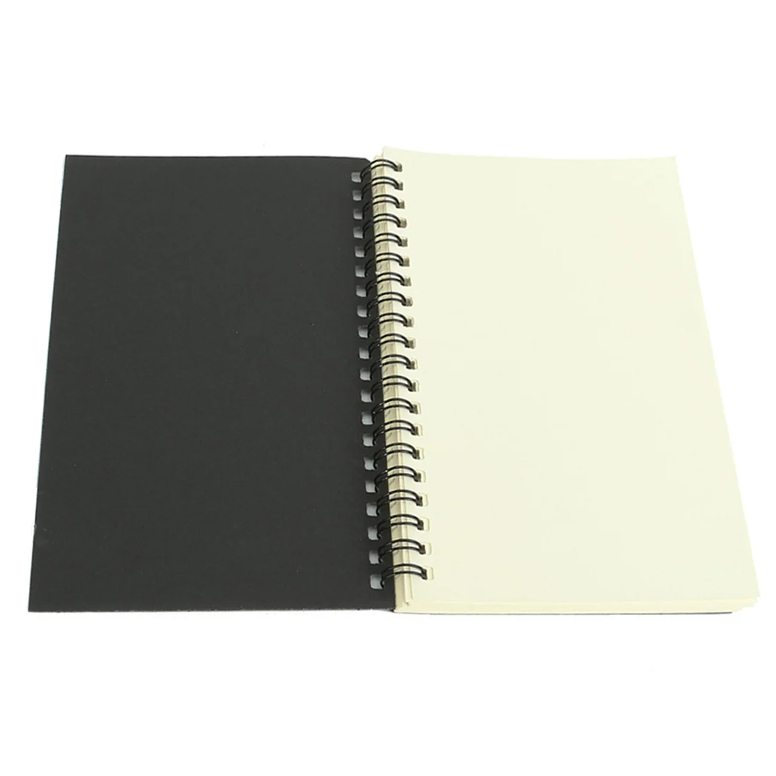 Retro Kraft Coil Sketch Sketchbooks Blank Notebook Creative Notebook School Stationery（Black and White） student notebook,bullet journal notebook,budget binder notebook