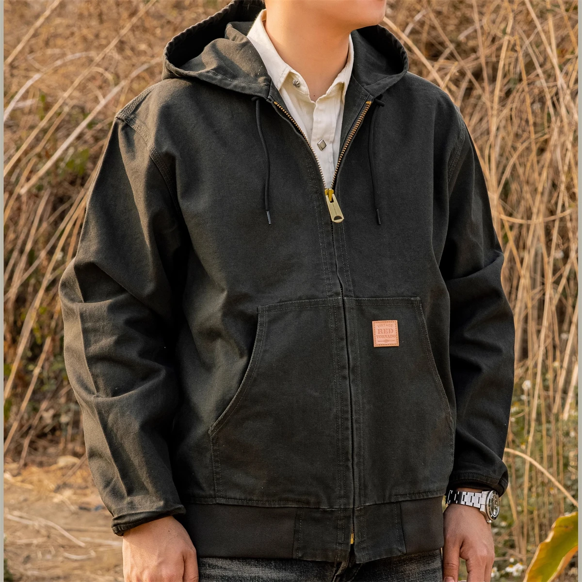 Red Tornado Unlined Duck Active Jacket Vintage Americana Workwear