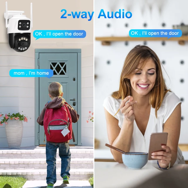 ASECAM 12MP 6K Wifi Camera 8X Zoom Dual Screen Ai Human Detect Auto Tracking CCTV Outdoor Security Surveillance Camera iCSee 4