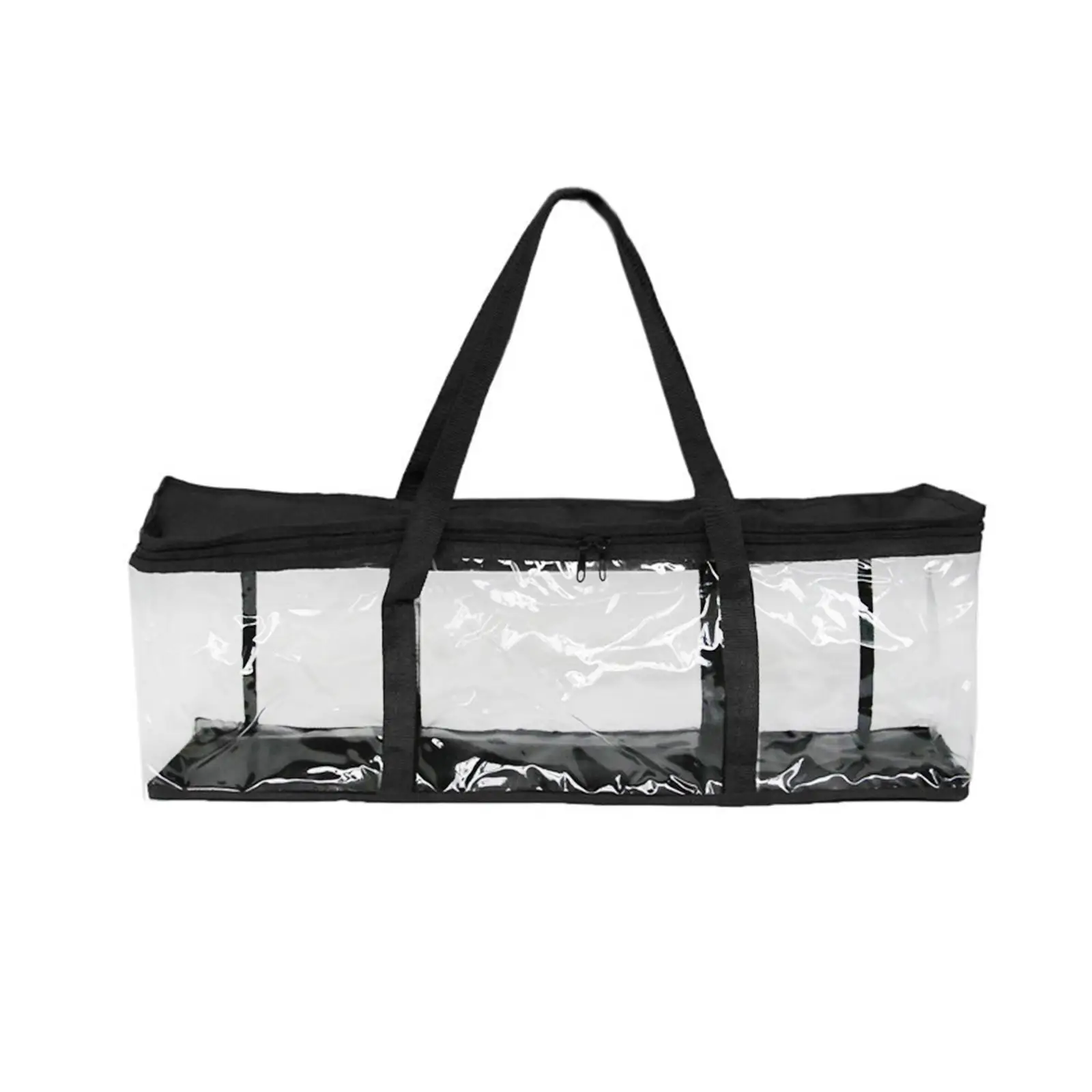 CD Storage Bag CD Holder Case with Handles ,Display Clear Window Transparent ,CD Rack Portable,Protective Zipper Media Case