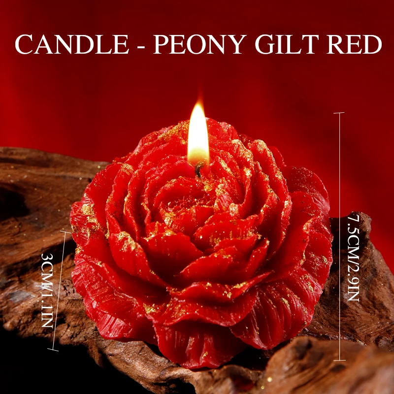Low Temperature Candle Wax Peony Rose Heart Candle SM Sex Toys for Adult Couple Relaxation Drip Candles Romantic Passion Play