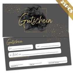 25pcs Premium Blank Voucher Cards for Businesses and Catering (25pcs)