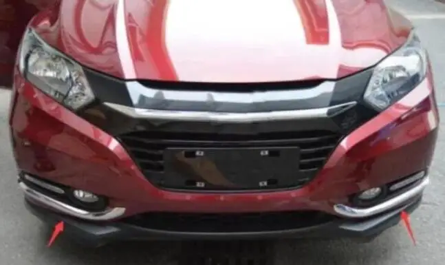혼다 HRV 베젤 HR-V 2015-2016 2018 2019 2020 ABS 크롬 팀 전면 안개등 커버 스트립, 자동차 스타일링 자동차 액세서리