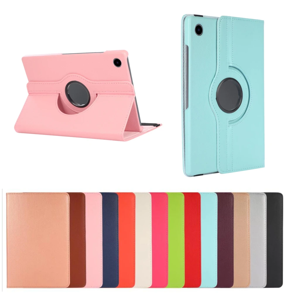 Capa para Tablet com Suporte Rotativo Capa para Samsung Galaxy Tab a9 Plus a8 10.5 2023 Sm-x200 X205 a7 Lite 8.7 T220 T225 s6 Lite 10.4 360