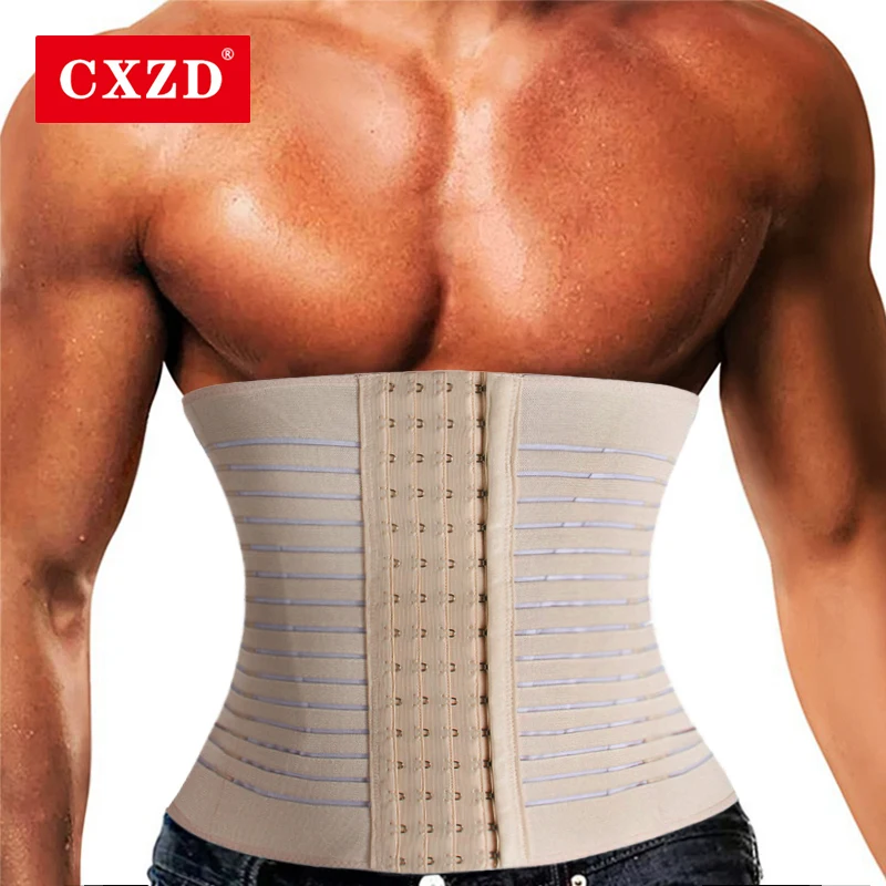 Homens emagrecimento corpo shaper cintura trainer trimmer cinto espartilho para abdômen shapers barriga controle fiess compressão_voghion.com