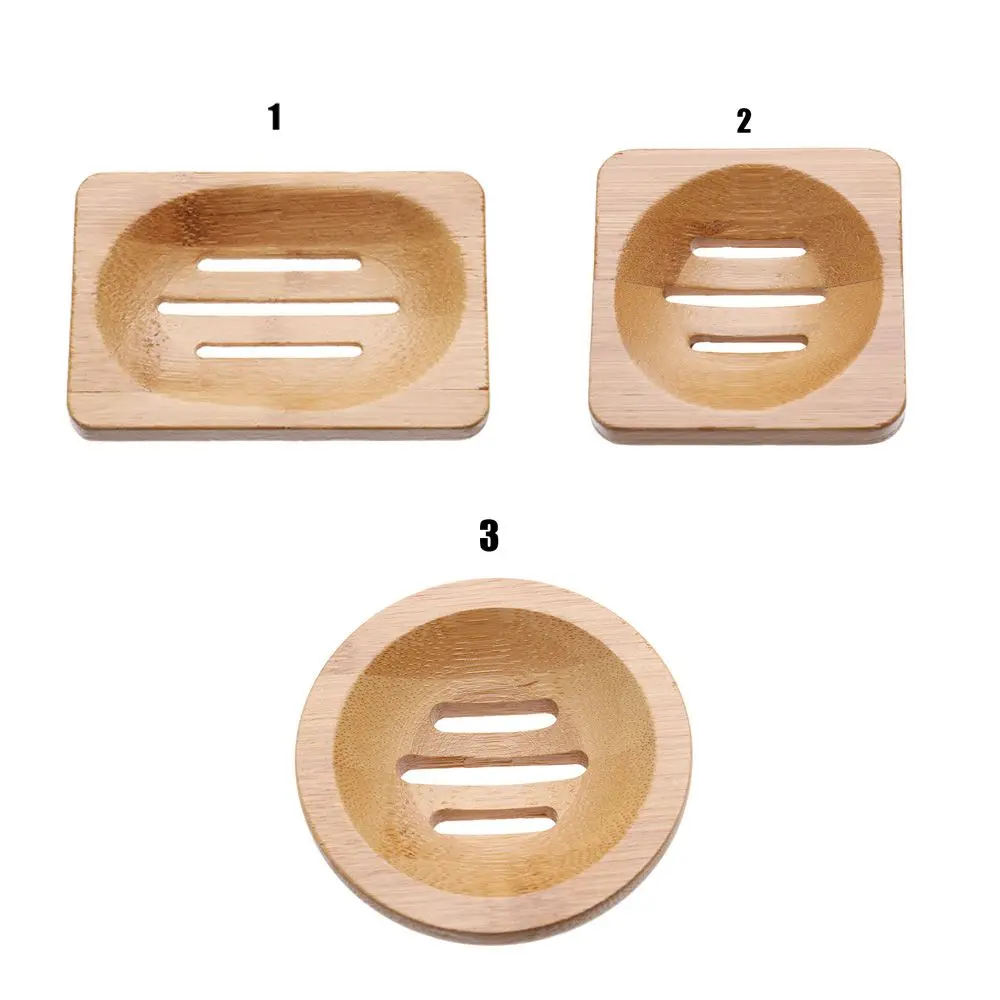 Bamboo Soap Dish Box Toilet Container