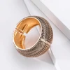 KAYMEN New Bohemia Style Statement Vintage Bangle Embossment Design Fashion Wide Cuff Bracelets Fashion Jewelry for Women 5