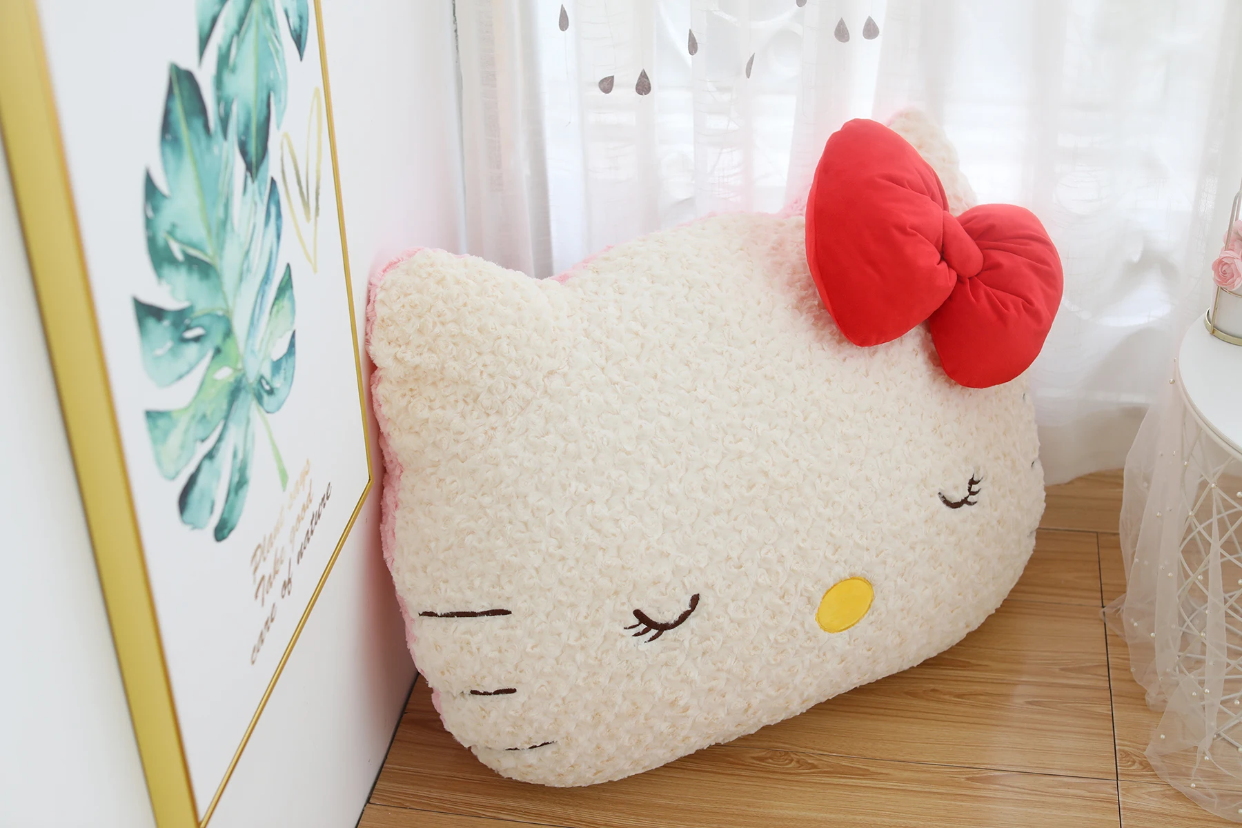 Hello Kitty Plush Big Size Pillow Sanrio Cute Anime Peripherals Movie Gift