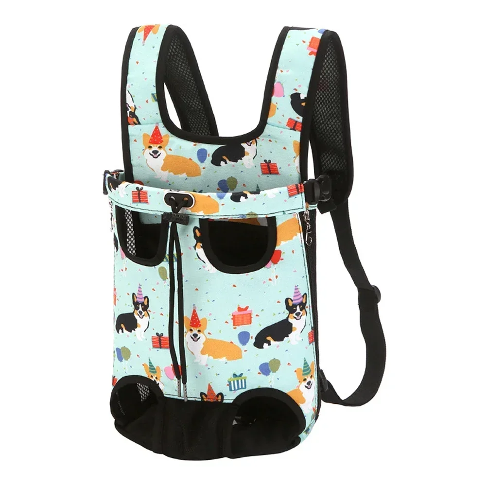 thumbnail image 1 of Mochila transportadora para perros y gatos, de malla de camuflaje, productos de viaje para exteriores, bolsa transportadora ajustable para perros y gatos, mochila de doble hombro para mascotas, 1 of 5