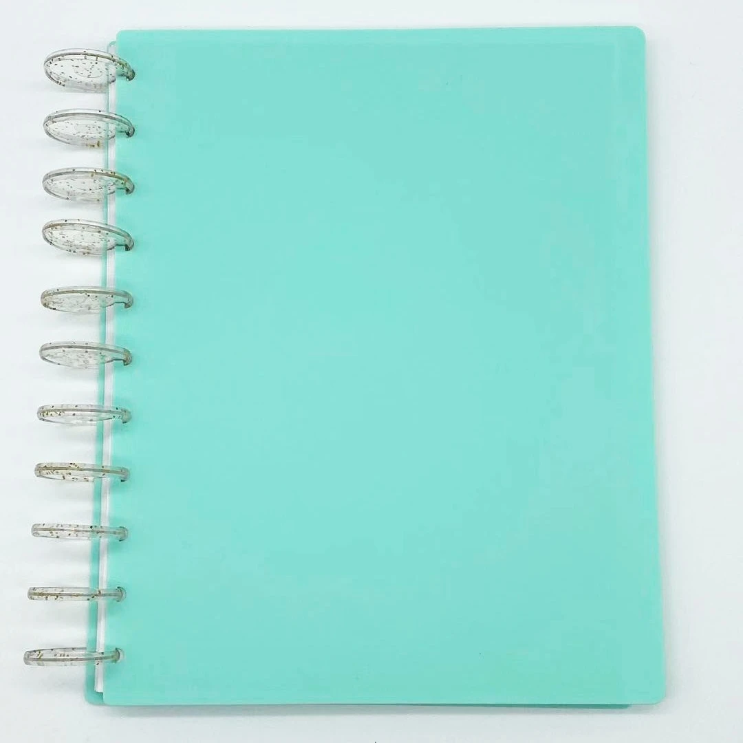 38mm Book Binding Supplies Plastic Binding Discs Mushroom Hole Binder Flash Point Disc Loose-leaf Ring 6pcs book binding supplies