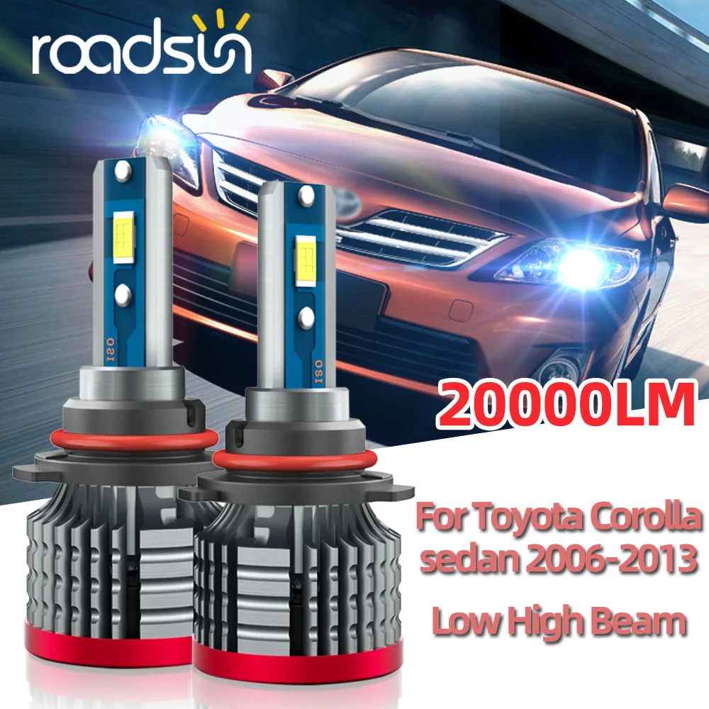 Roadsun-35000Lm-LED-Headlight-Car-Light-Bulbs-6000K-For-Toyota-Corolla ...