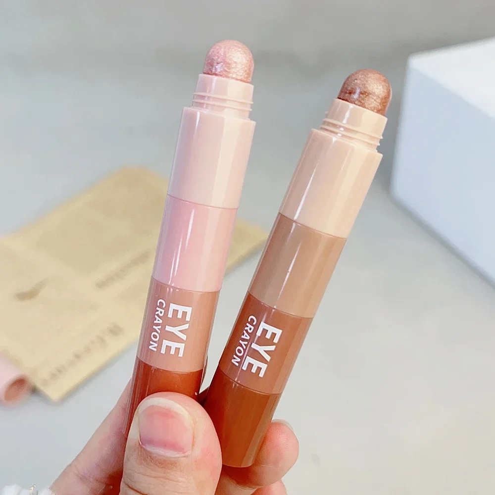 Shimmer Pink Nude Eyeshadow Pencil Set 4 Colors In 1 Pearlescent Matte Highlight Contour Eye Shadow Pencil Eyes Beauty Cosmetics