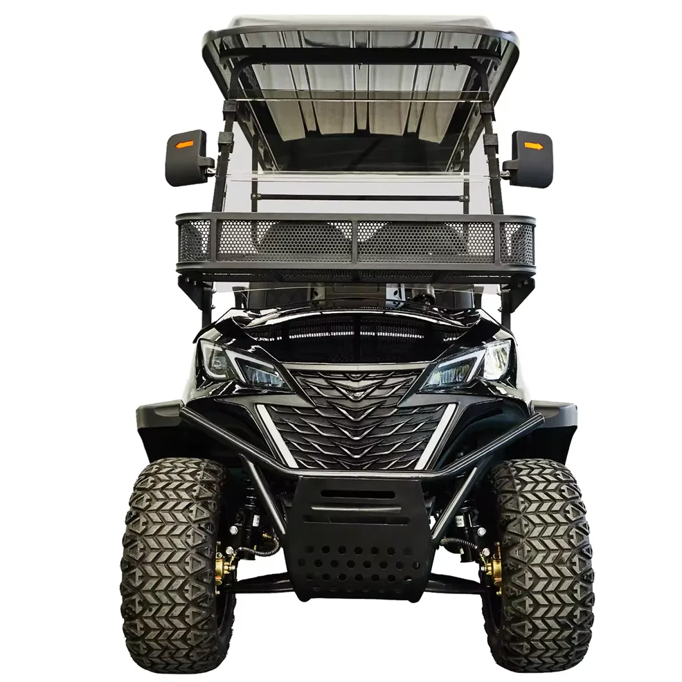 Nuovo 2024 Potente Marca 4 Ruote Club Car 5000W Motore Golf Buggy Carrello Consegna Rapida 4 6 Posti Carrello Da Golf Elettrico