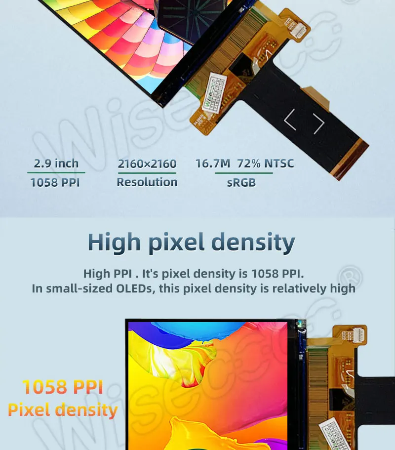 wisecoco polegada display lcd de alta resolução square display usb placa motorista