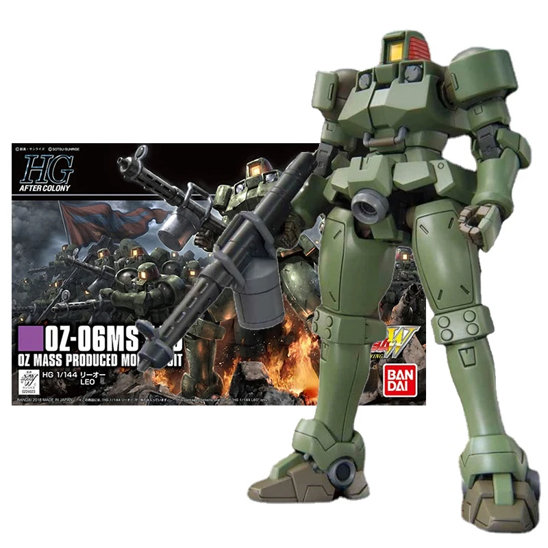 Оригинальная модель Bandai Gundam Комплект аниме-фигурок HGAC 1/144 OZ-06MS LEO коллекция Gunpla