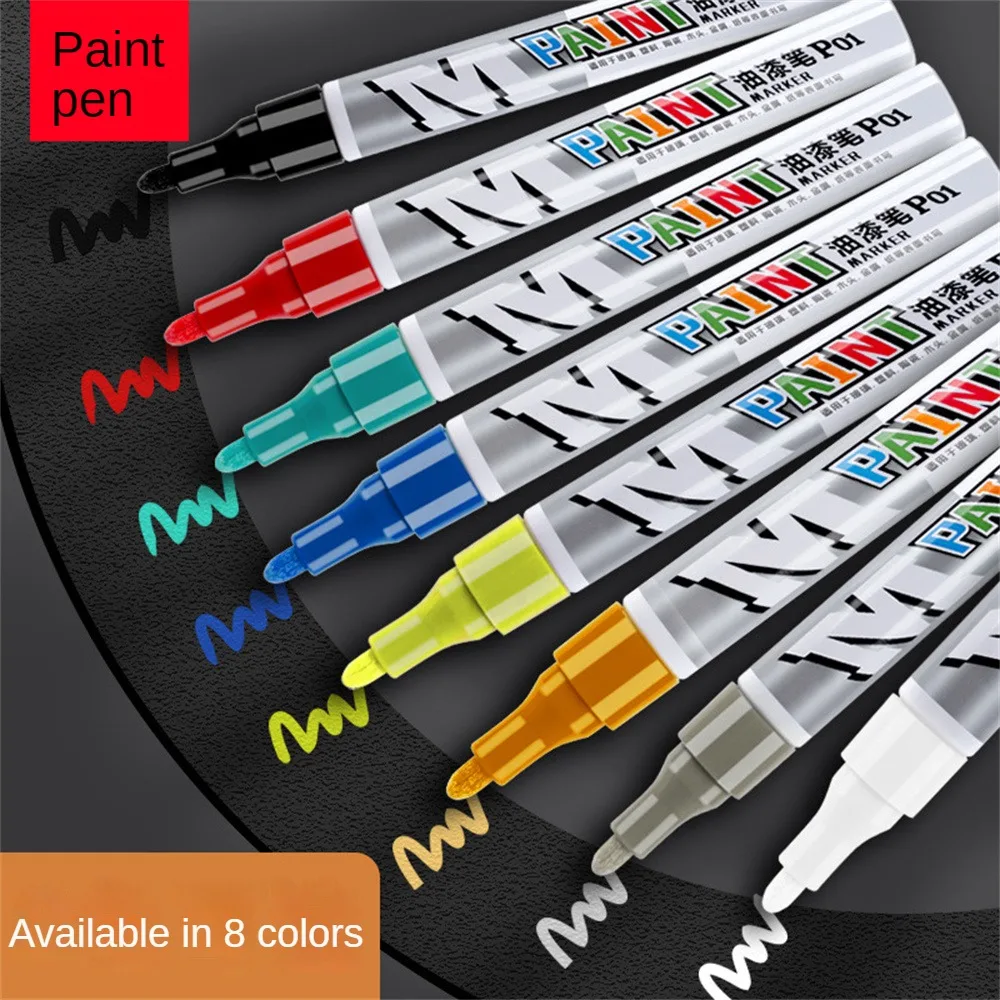 

8 Color Oil Based Permanent Waterproof Marker Pens For Paint Ceramic, Car Tire, Metal, Package Design, Gift Decoration, Glass