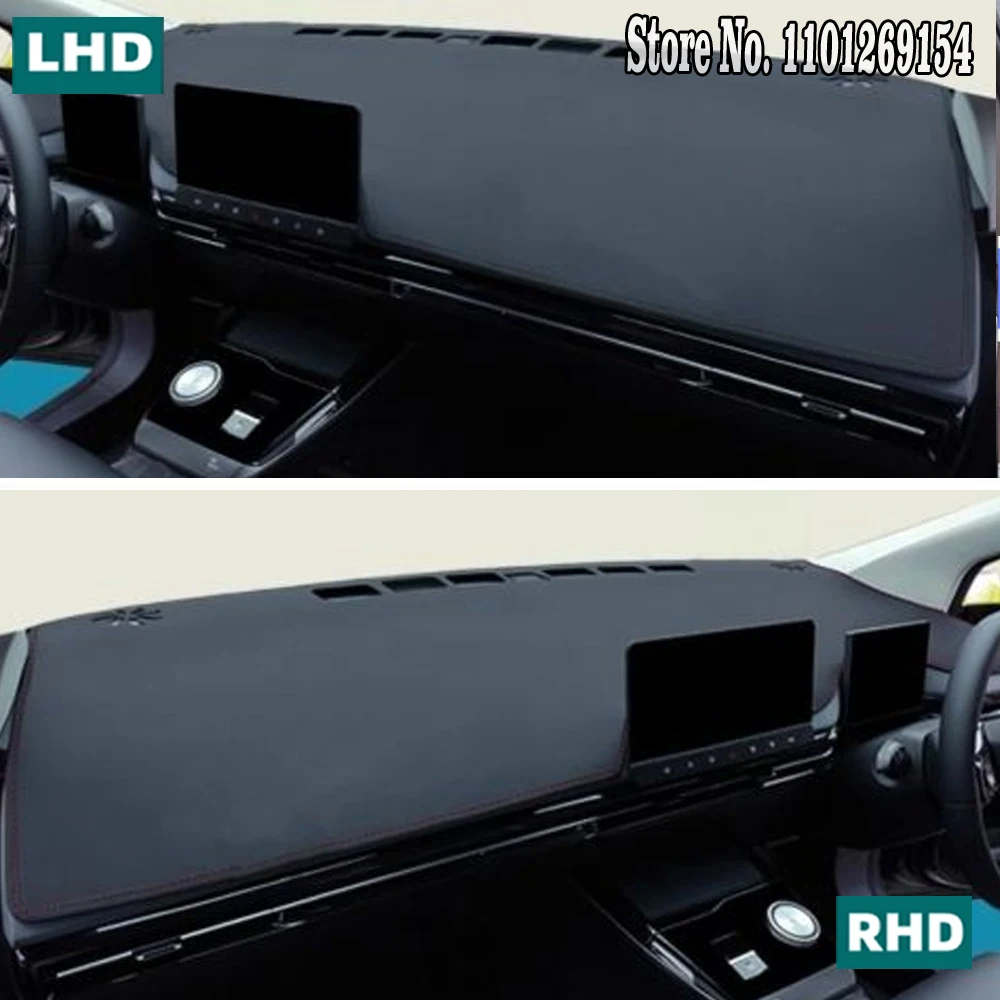 

Leather Dashmat Dashboard Cover Pad Dash Mat for MG 4 MG4 EV EH32 MuLan 2022 2023 2024 Car Accessories Atuo Anti-slip Interior