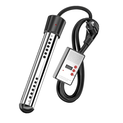침수 히터 2500W, 수영장 히터 자동 타이머, 안전 수영장 난방 침수 히터, 가정 여행에 적합, EU 플러그 3