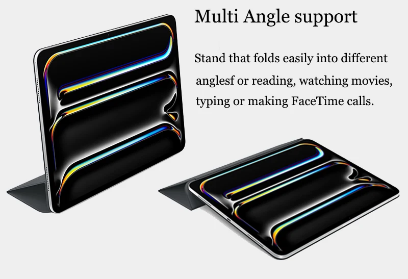 Official Original Case for 2024 iPad Pro 11 12.9 13 Case for Apple ipad Air 4 5 11 13 10.9 inch Mini 6 Smart Magnetic Case Cover 2