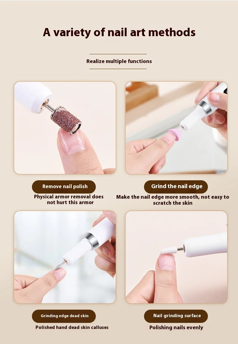 Electric Nail Drill Professional Nail File For Dead Skin Removal_voghion.com