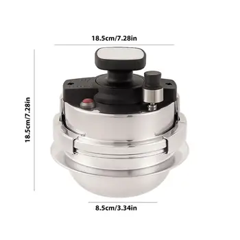 1.2L Pressure Cooking Pot Mini Pressure Cooker 304 Stainless Steel Portable Rice Cooker Outdoor Camping Pressure Cooker Cookware 6