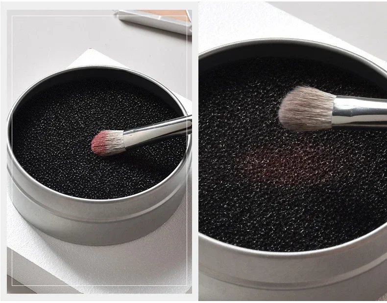 Description Picture 2 of itemMakeup Brush Dry Cleaning Sponge Box Activated Carbon Sponge Quick Cleaning Eyeshadow Make Up Brushes Cleaner Makeup Accessories