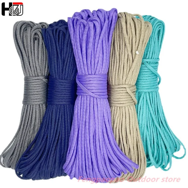 Corda Paracord 550 Poliestere 4mm - 15 Metri, Resistenza 250kg, Per Survival E Bracciali - Foto 4
