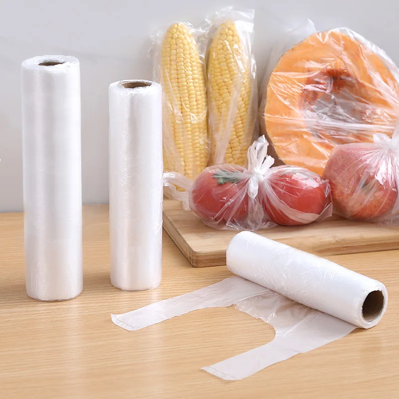Plastic Fresh Keeping Bags 100pcs Kitchen Fruit Vegetables Packaging