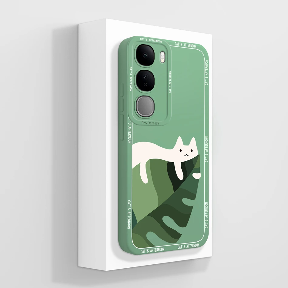 Fashionable Soft Liquid Silicone Phone Case, Compatible with Select Vivo Models, in Chic Back Cover Design